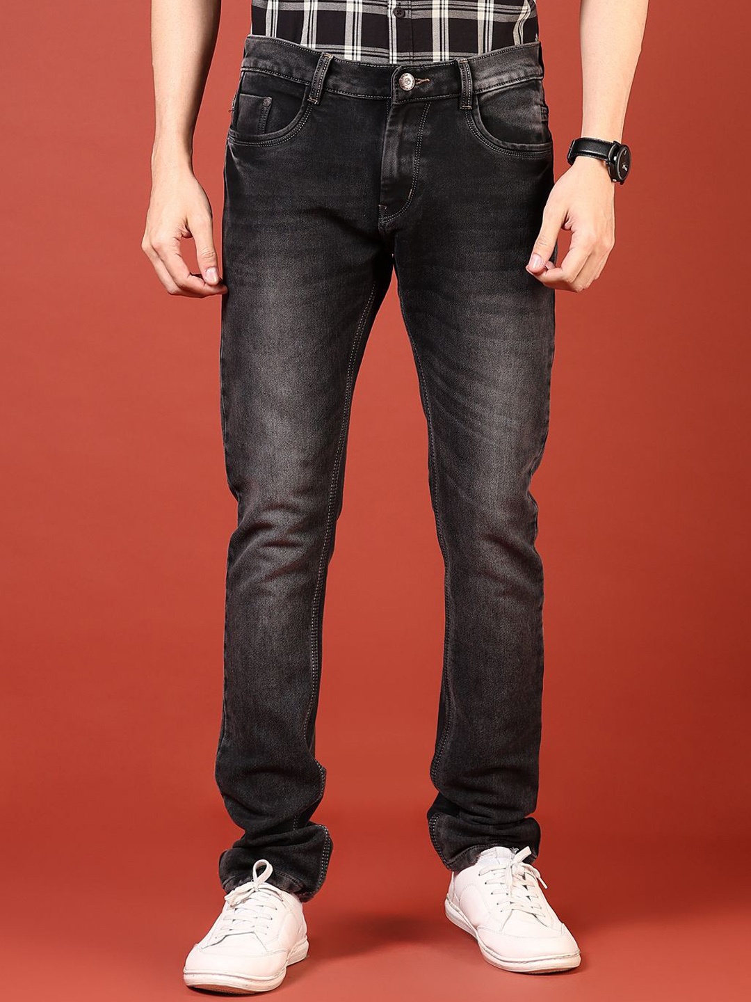 

V-Mart Men Light Fade Jeans, Grey