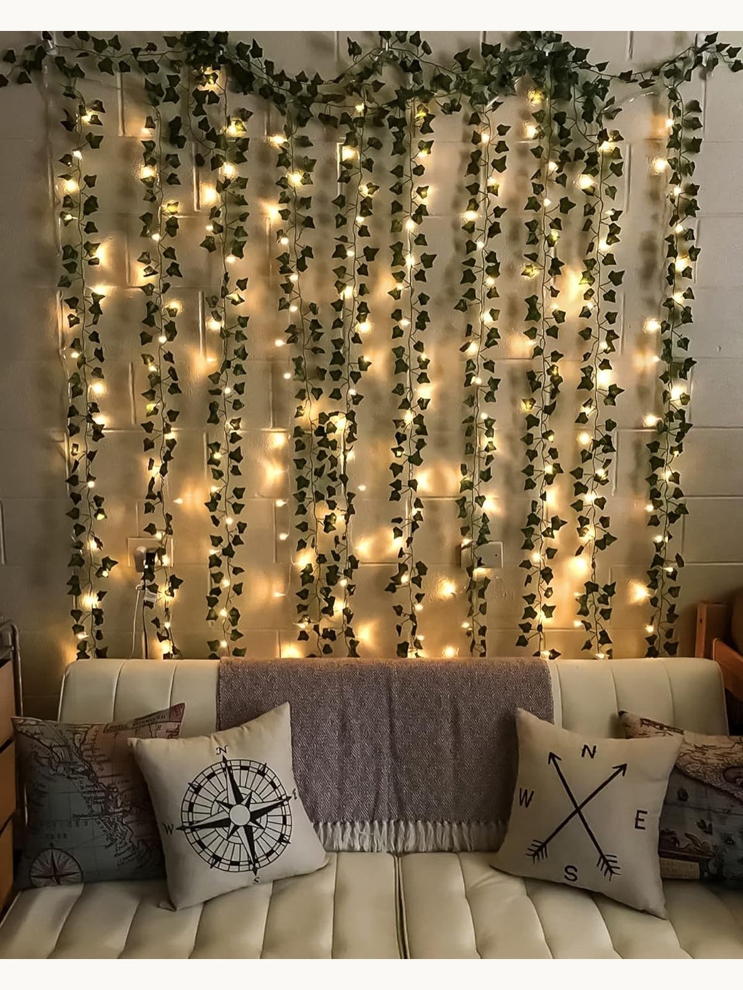 

Special You 7-pcs Green Vines with LED Light Festive Decorations