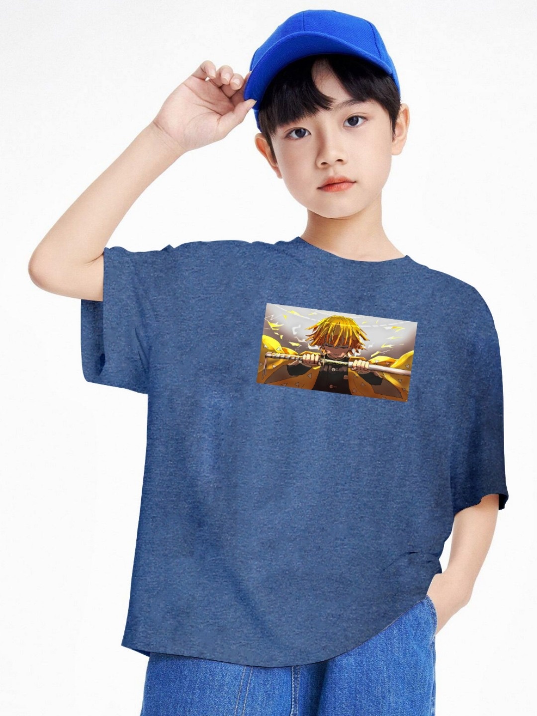 

BAESD Boys Printed T-shirt, Blue