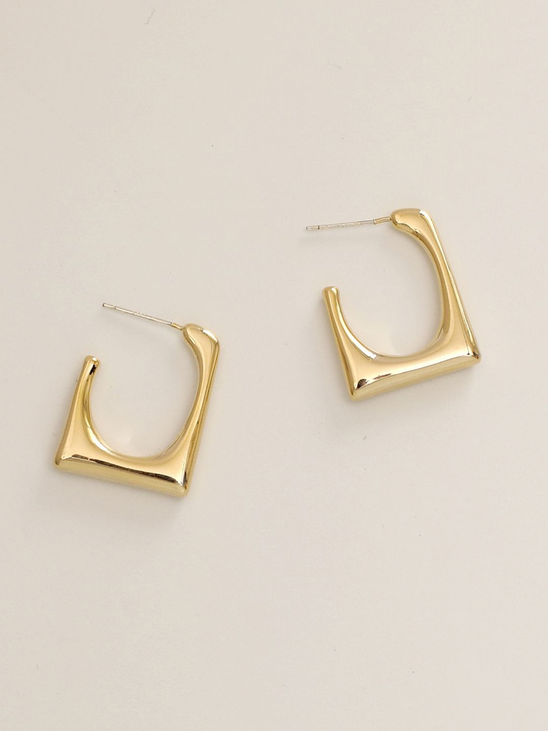 

Krelin Square Hoop Earrings, Gold