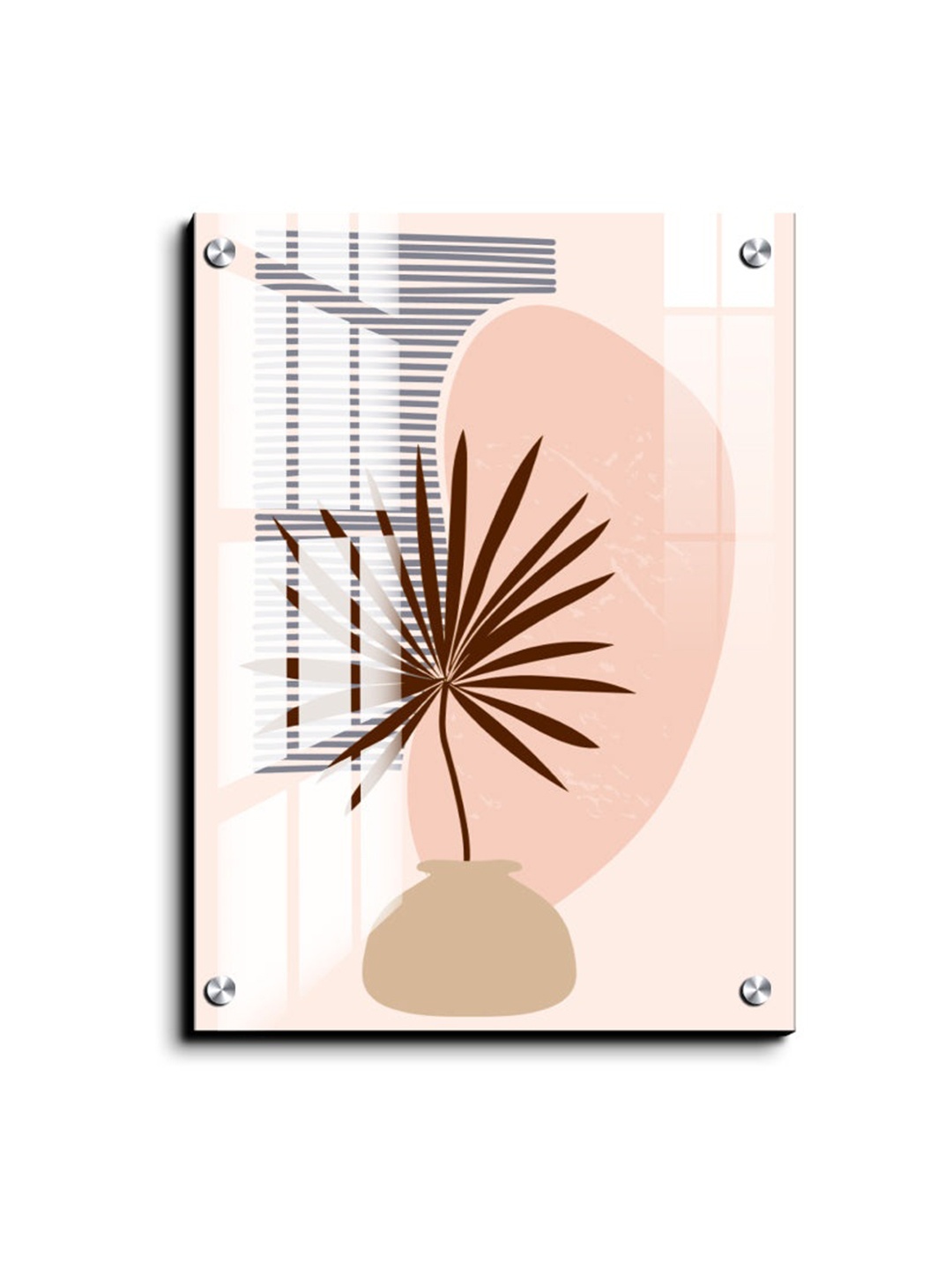 

Chalk My Theme Pink & Grey Boho Paintings Floral and Botanical Wooden Wall Art