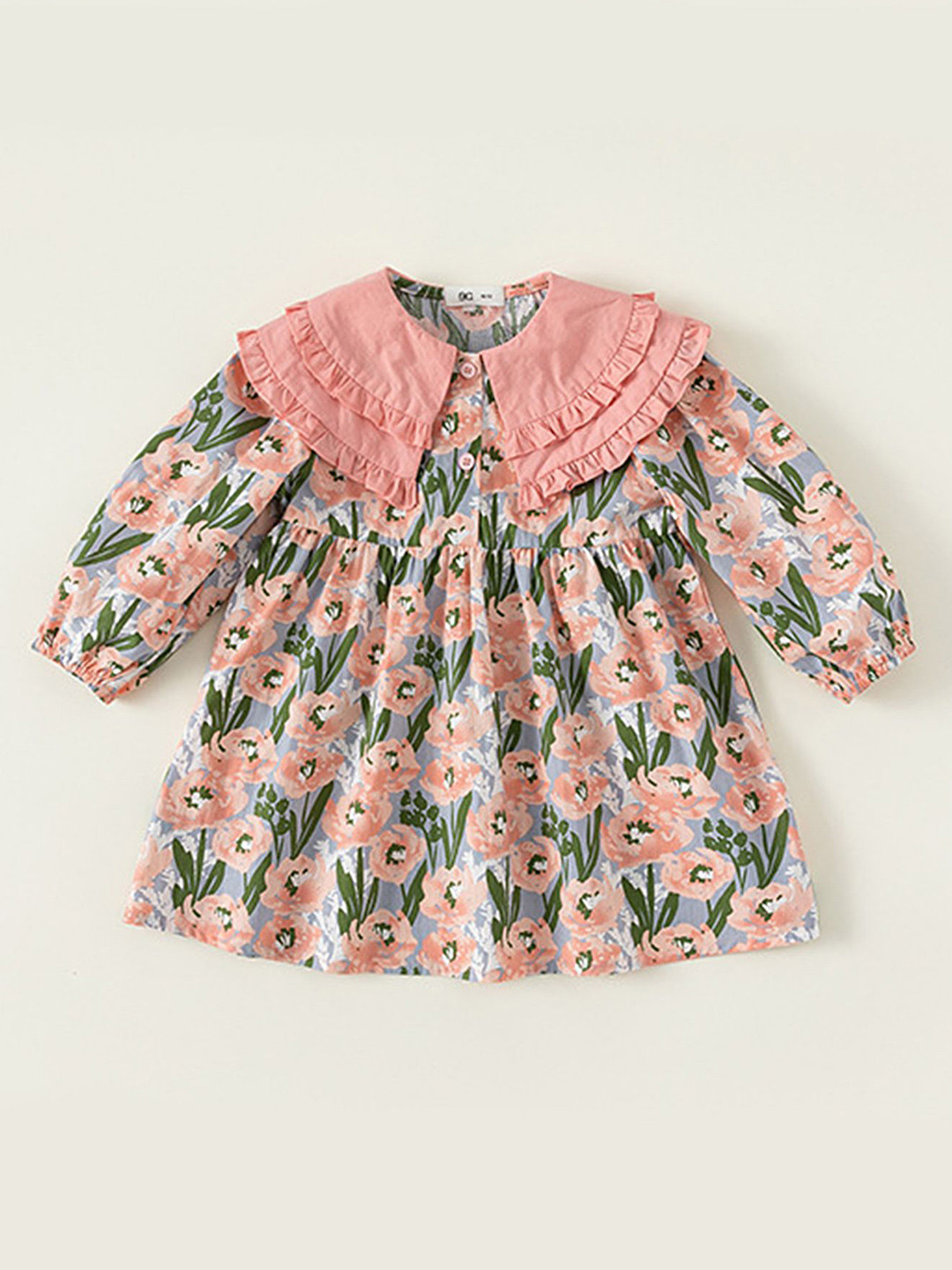 

LULU & SKY Floral Print A-Line Dress, Pink