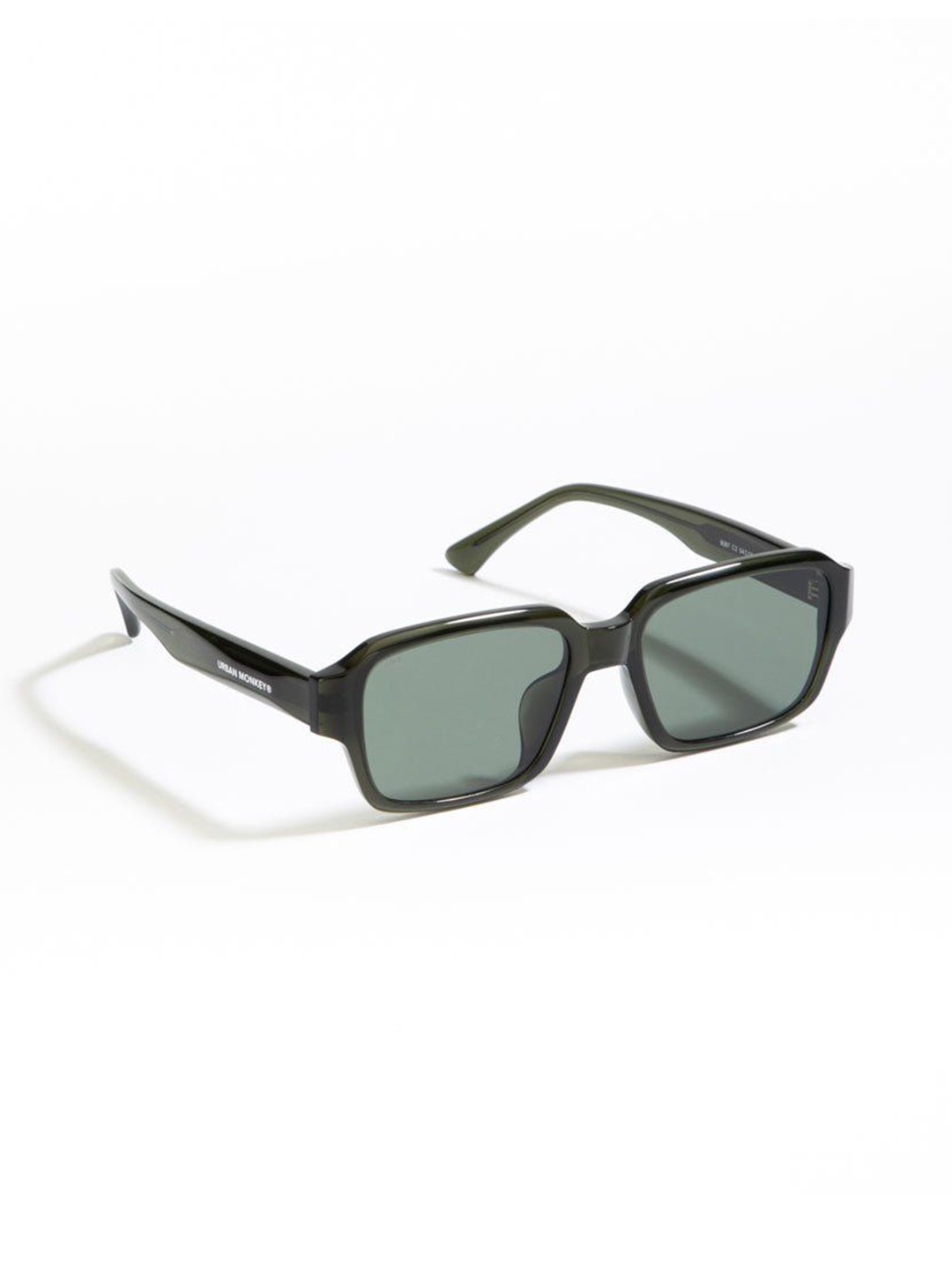 

Urban Monkey Unisex Rectangle Sunglasses with UV Protected Lens 9087-C2, Green