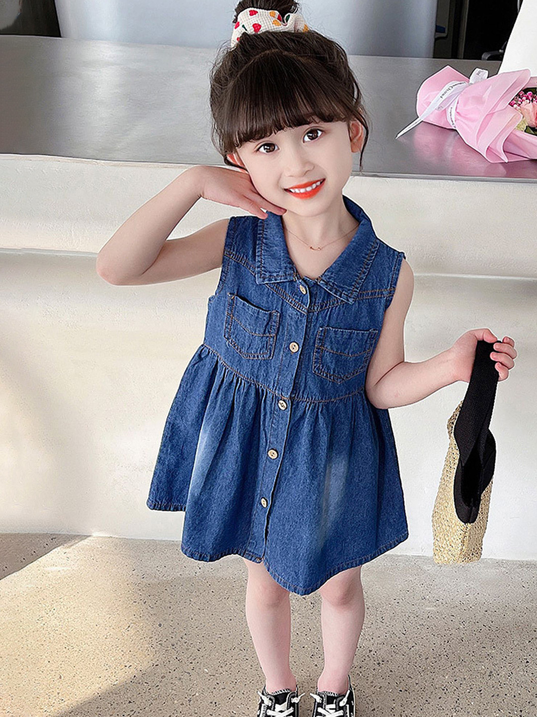 

LULU & SKY Shirt Dress, Blue