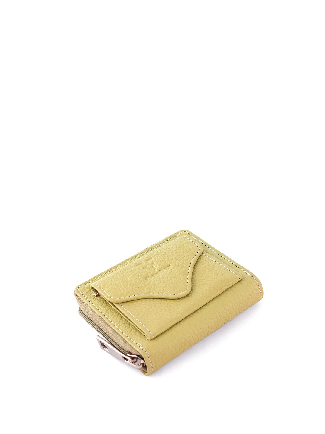 

Goatter Women Leather Zip Around Wallet, Yellow