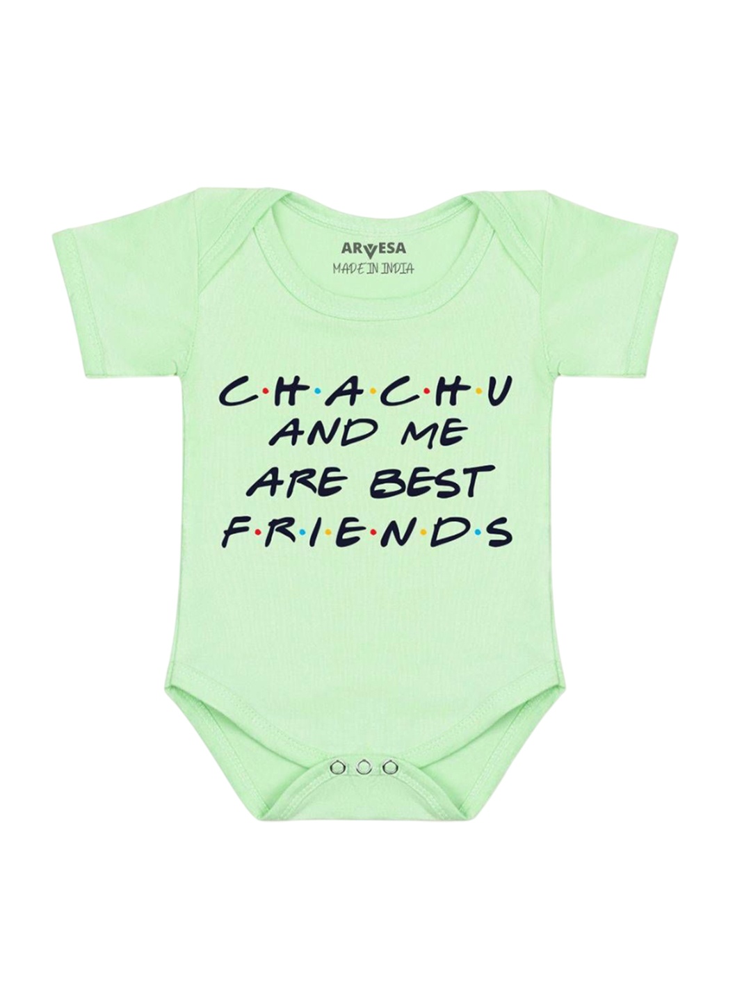 

Arvesa Infants Kids Printed short sleeves Romper, Green