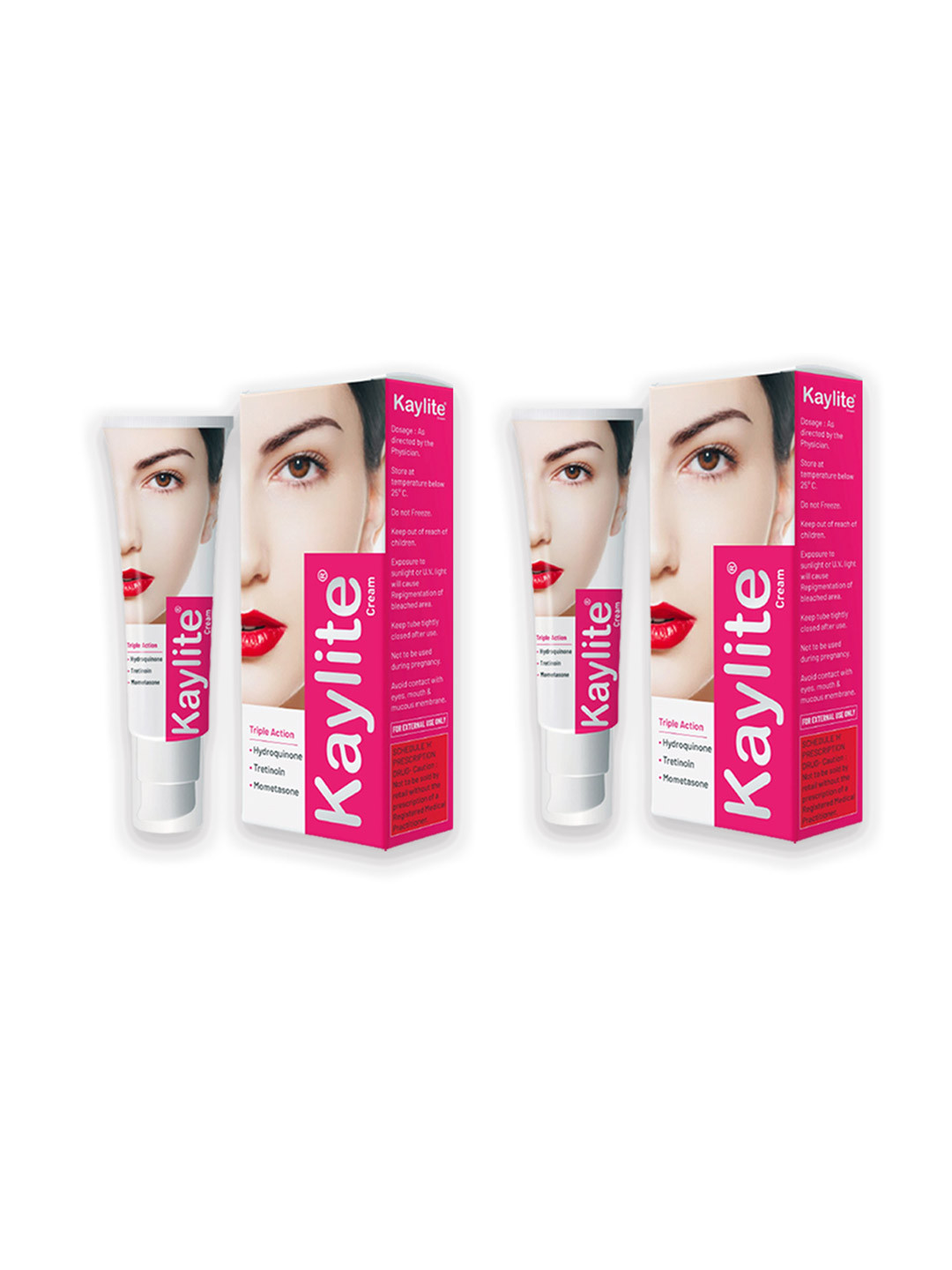 

Kaylite Set Of 2 Tripal Action Face Cream - 30 g Each, Pink