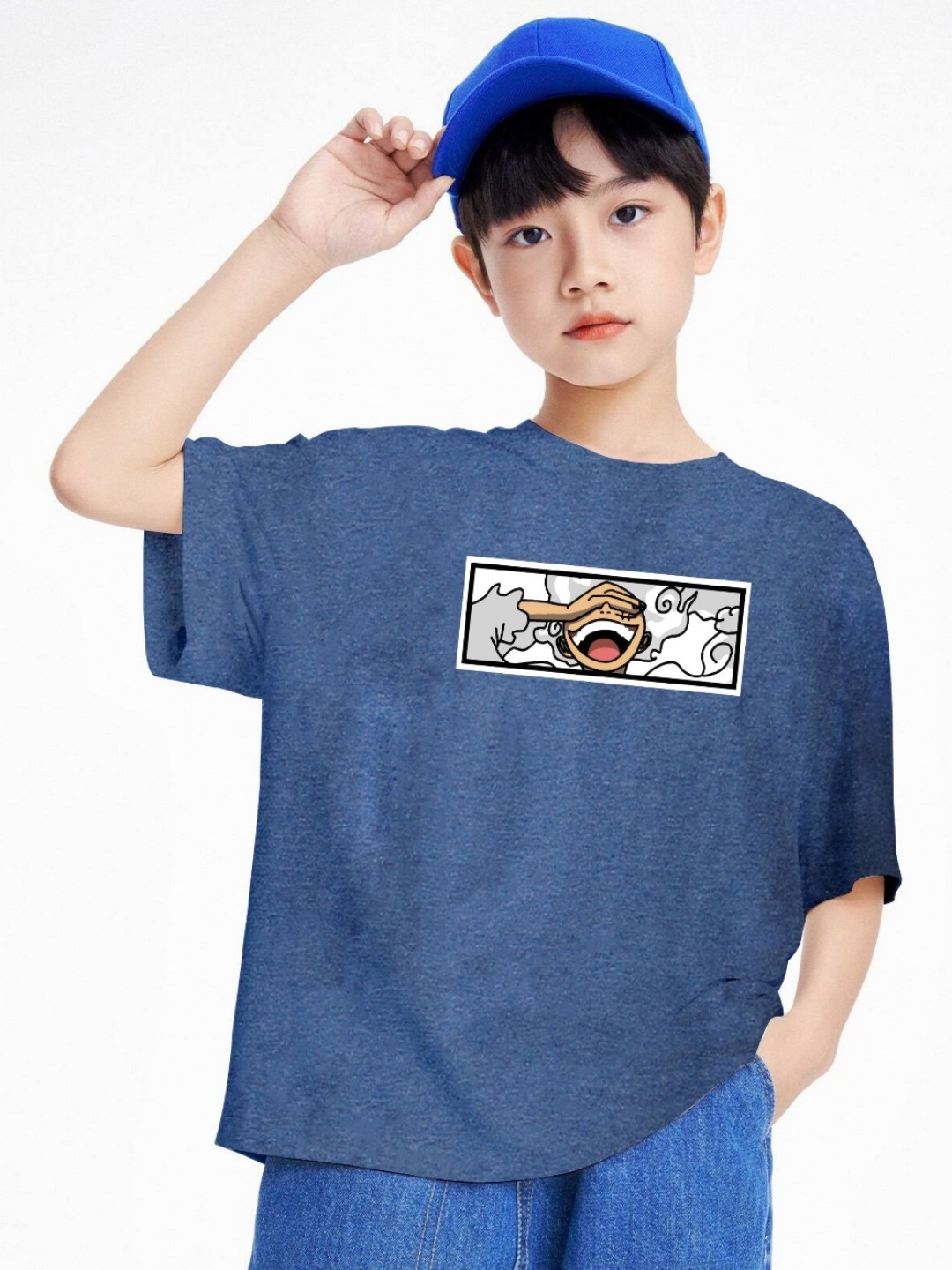 

BAESD Boys Printed T-shirt, Blue