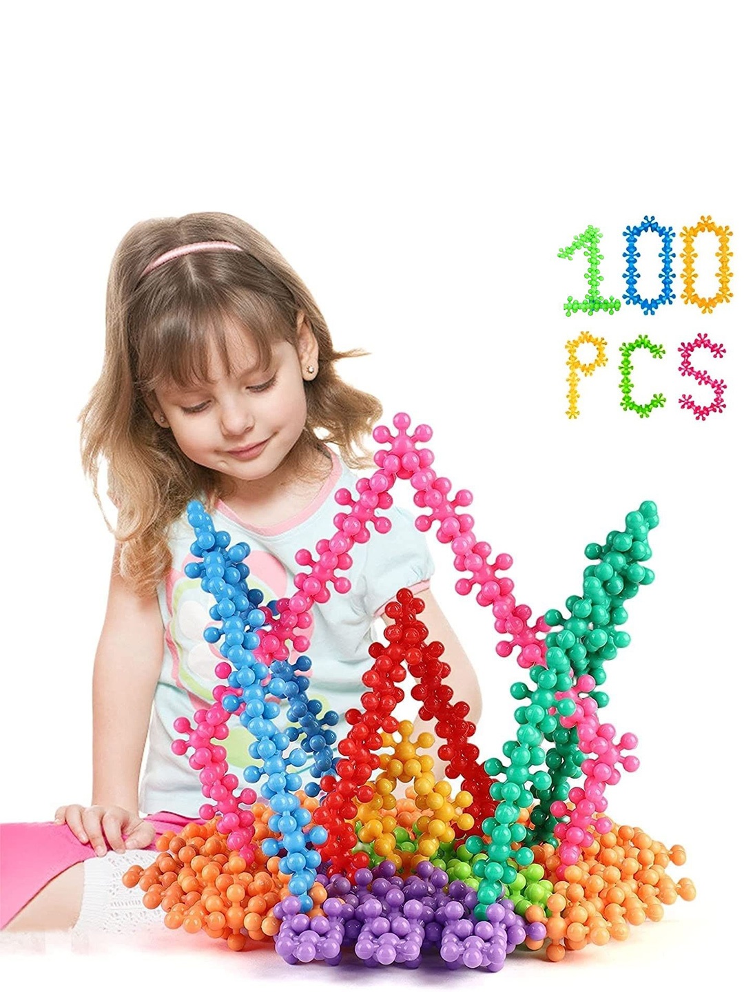 

ADKD BPA Free Puzzles Activity Toys and Games, Pink