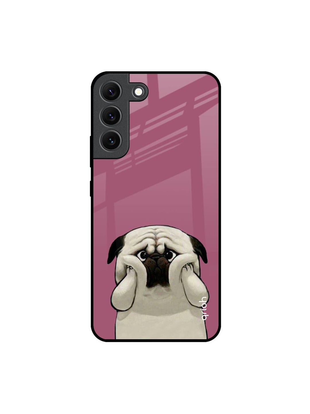 

QRIOH Quirky Printed Samsung Galaxy S22 Back Case Mobile Accessories, Pink