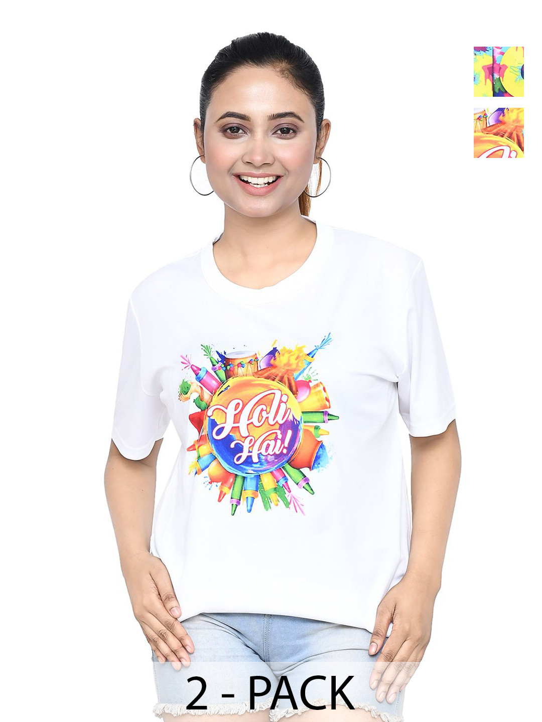 

RAPL Women 2 Printed T-shirt, White