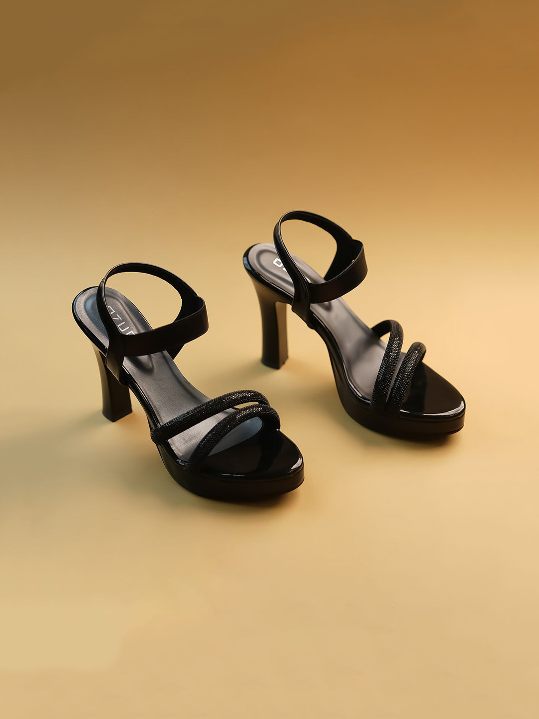 

Ozuri Embellished Party Stiletto Sandals, Black