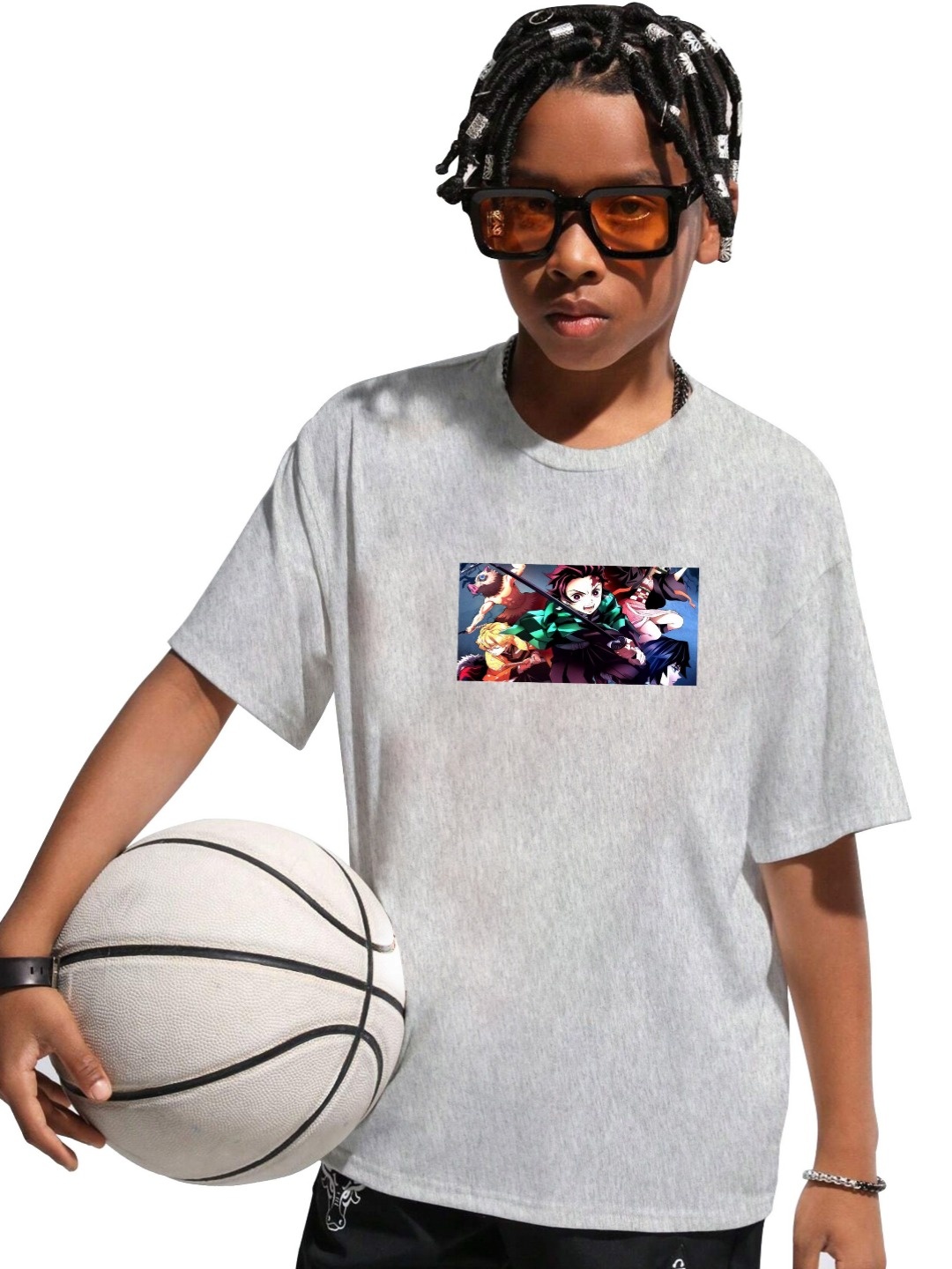 

MODARUE Boys Printed T-shirt, Grey