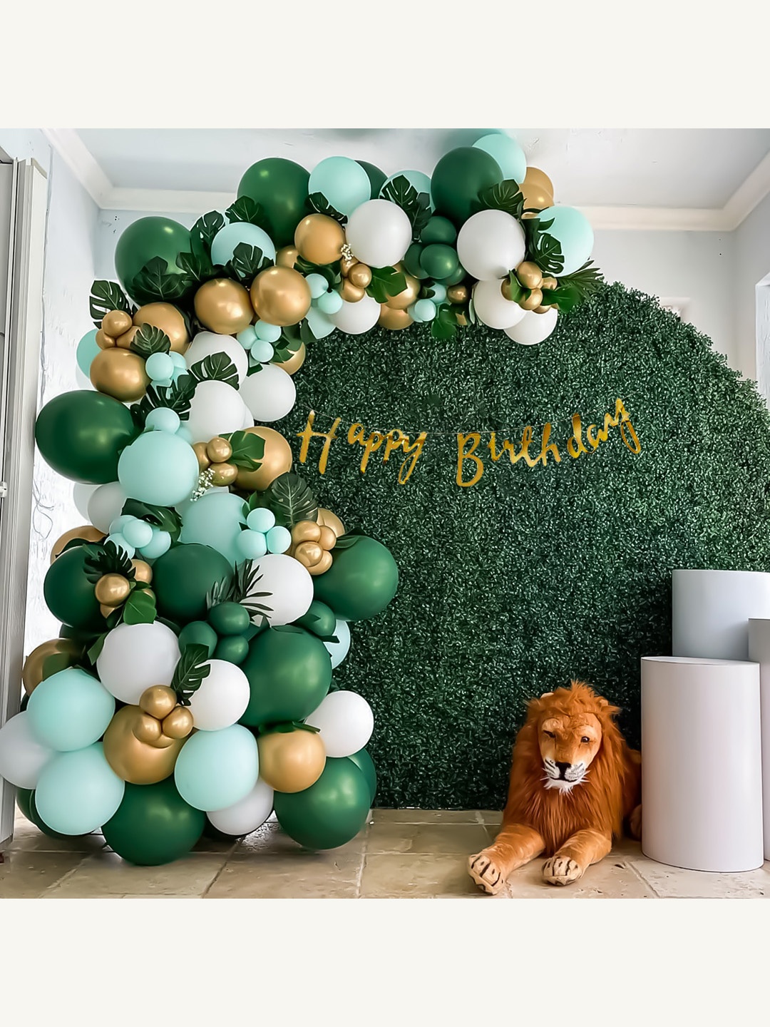 

Special You Gold Toned & Green 68 Pieces Birthday Decor