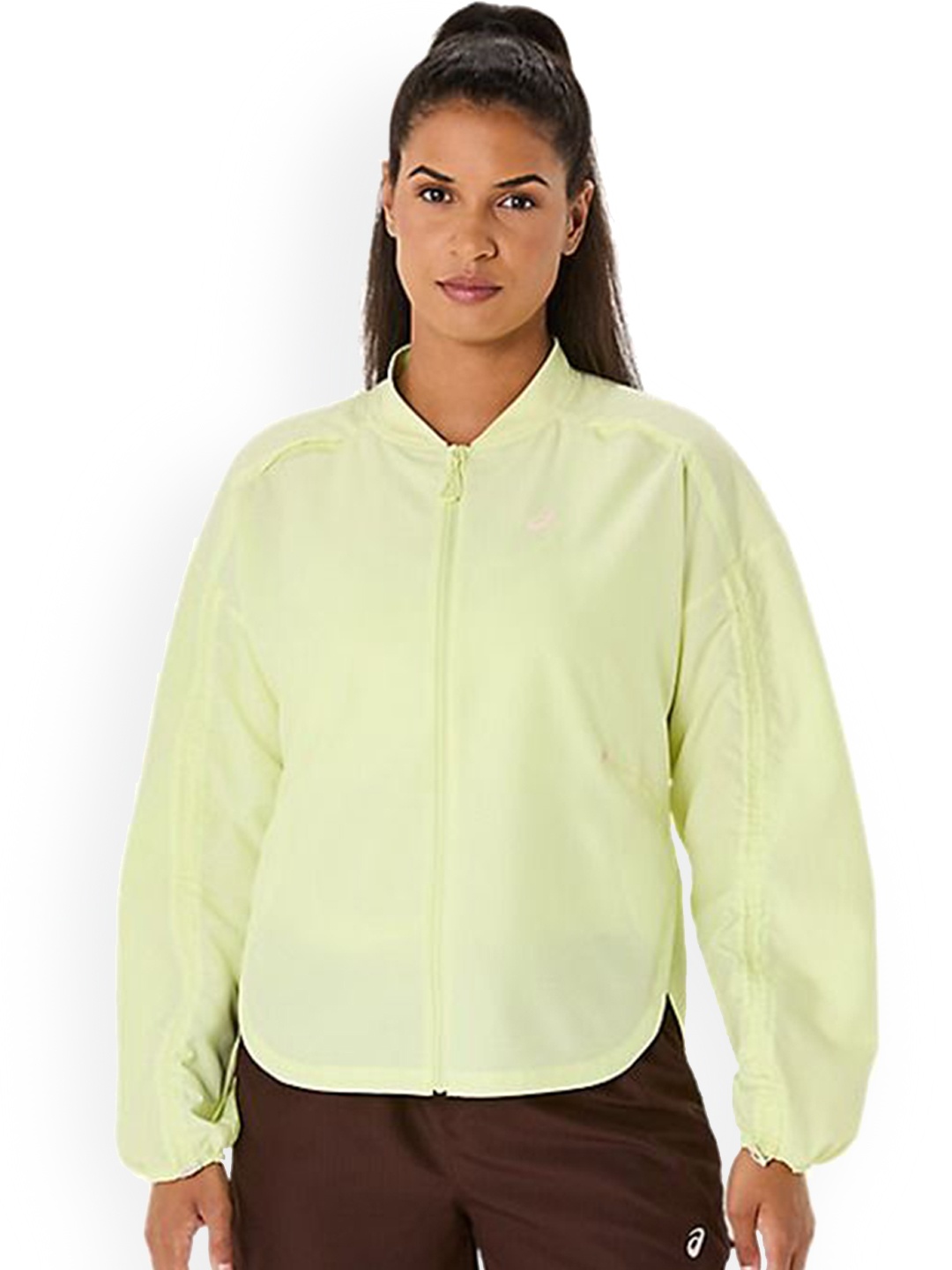 

ASICS Nagino Run Adjustable Jacket, Yellow