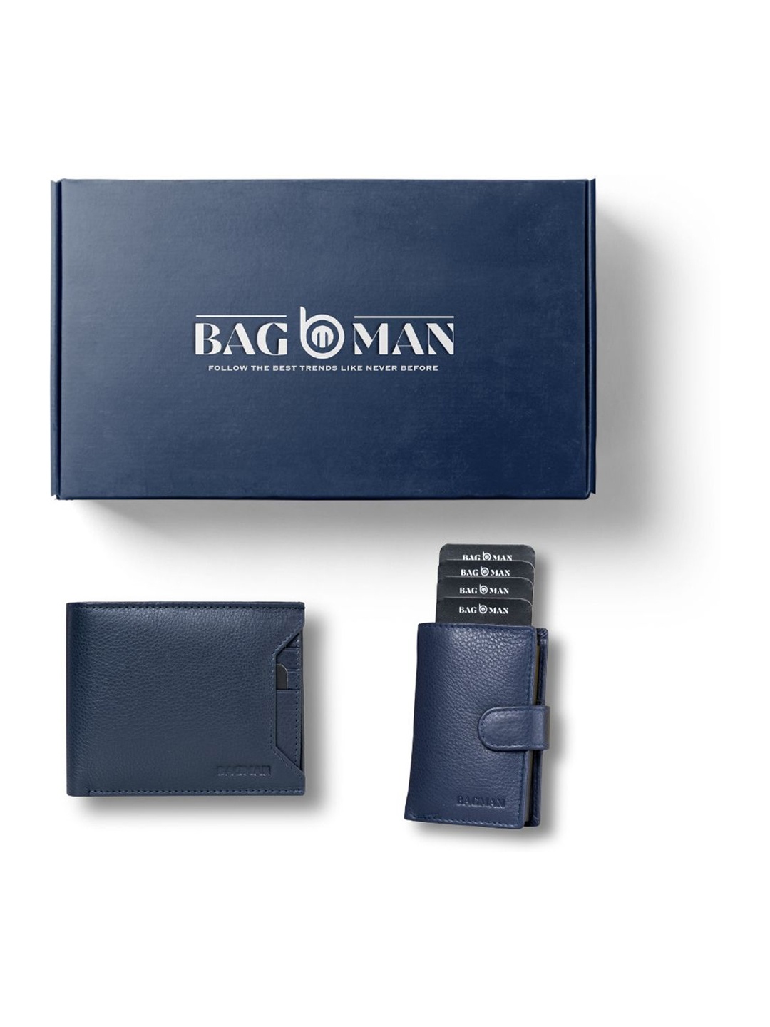 

BAGMAN Unisex Accessory Gift Set of, Navy blue