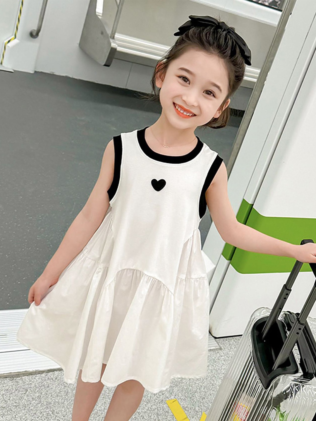 

LULU & SKY A-Line Dress, White