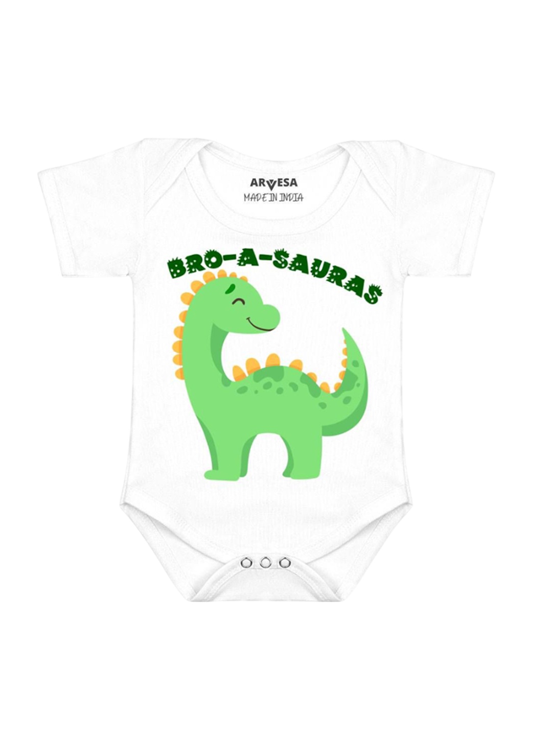 

Arvesa Bro A Sauras Printed Romper, White