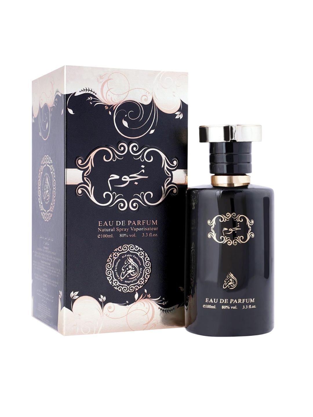 

Al-Fakhr Perfumes Men Najoom Long Lasting Eau De Parfum - 100ml, Black