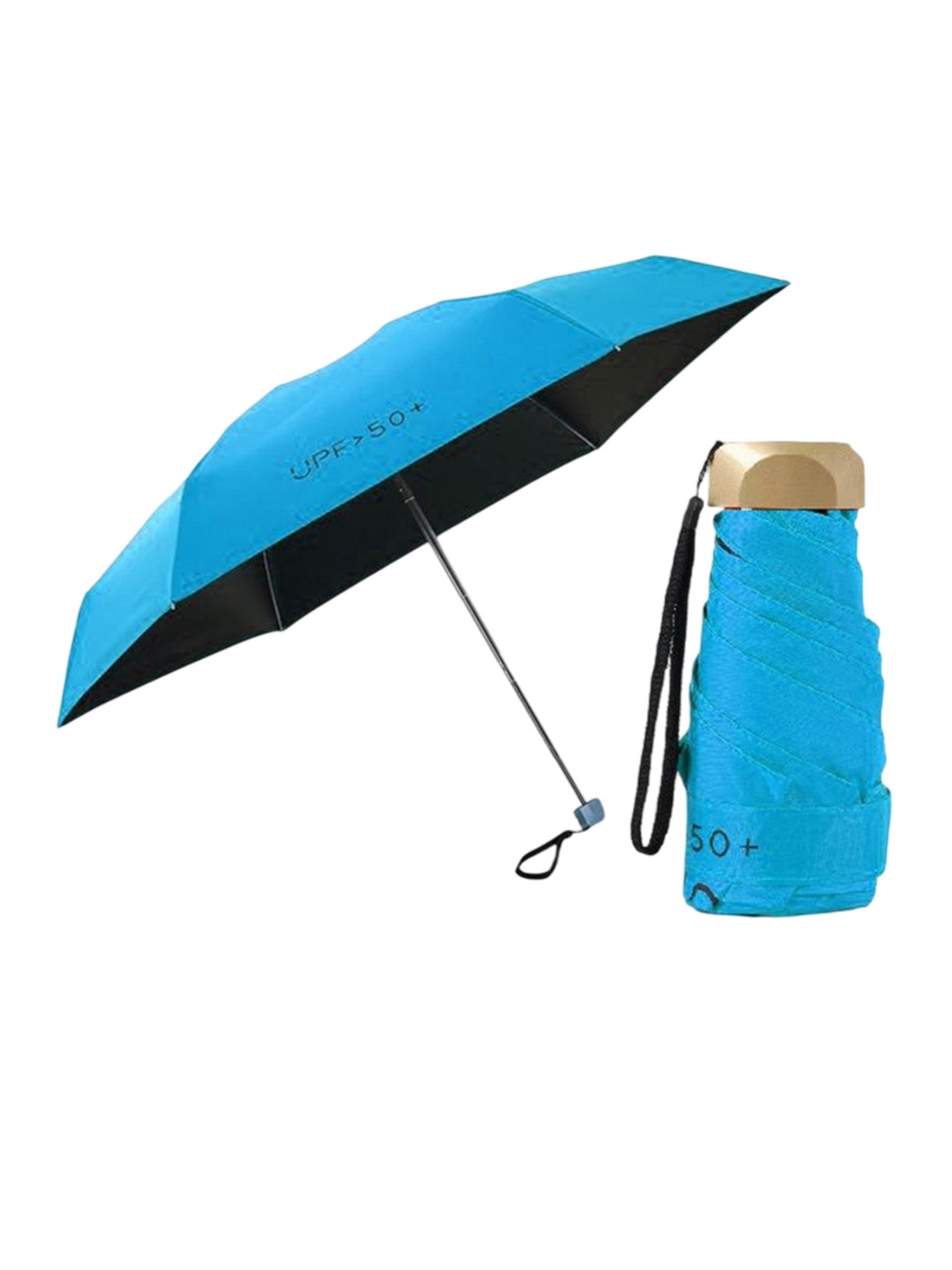 

Alexvyan Manual Light Weight Compact Sun & UV Protection Umbrella, Blue