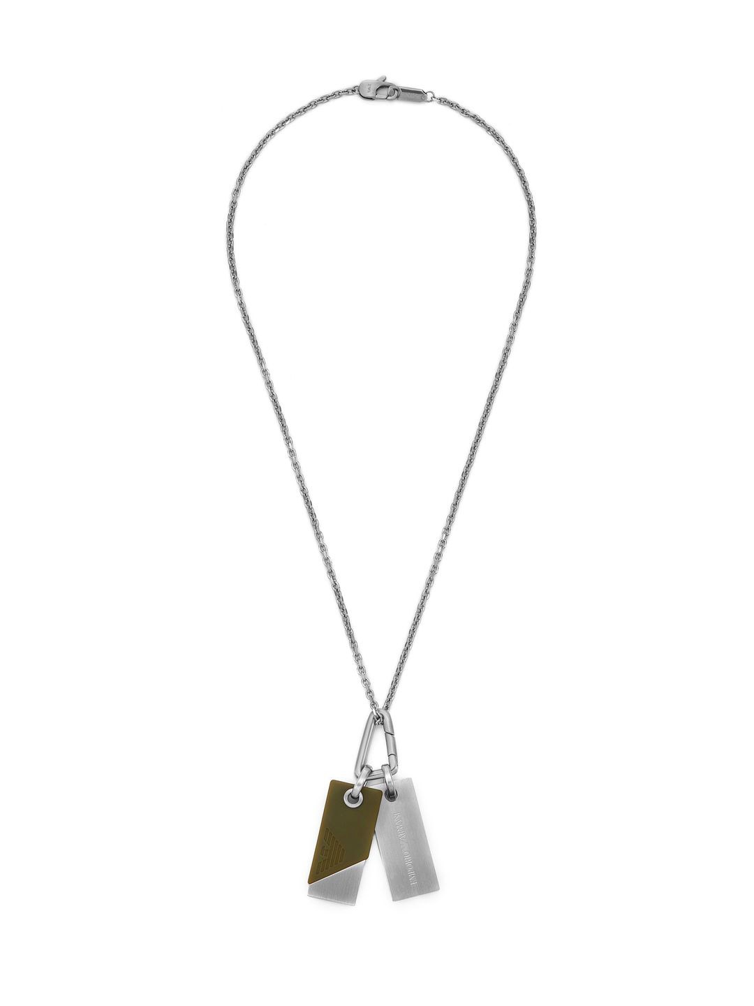 

Emporio Armani Square Pendants with Chains, Silver