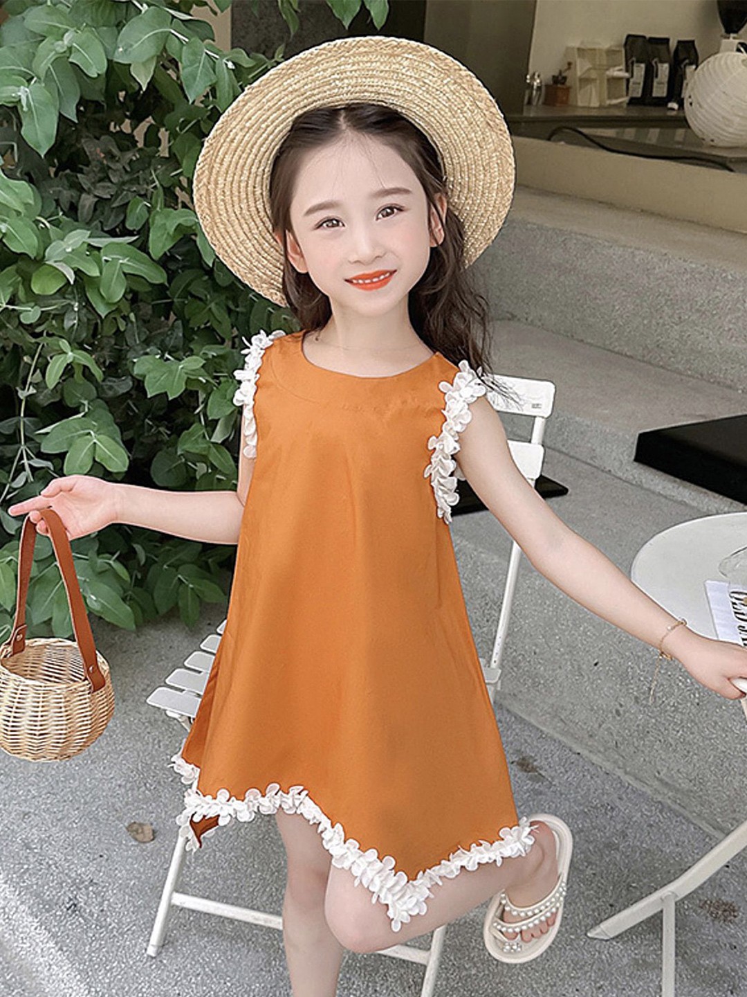 

LULU & SKY A-Line Dress, Orange