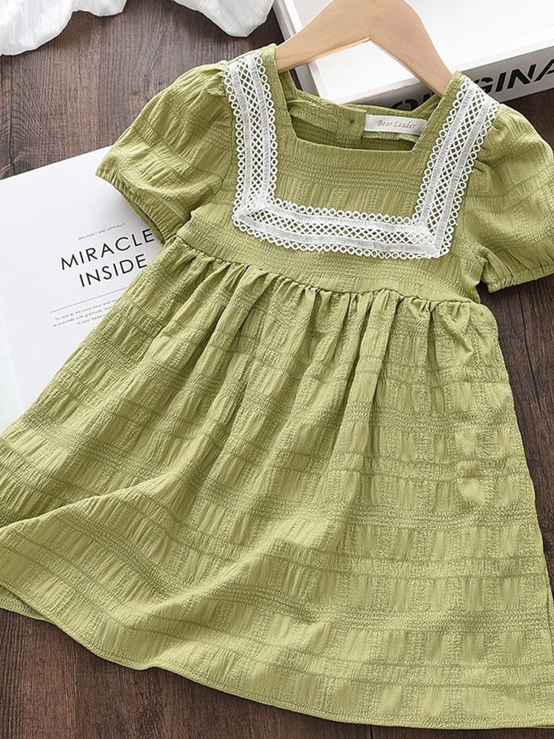 

LULU & SKY Peplum Dress, Green