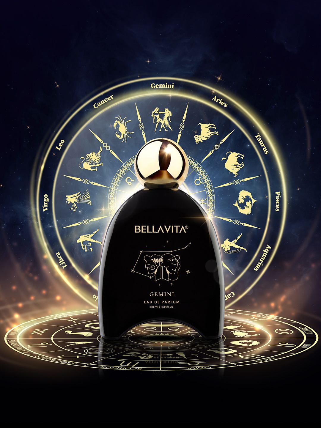 

Bella Vita Organic Gemini Long Lasting Eau De Parfum - 100ml, Black