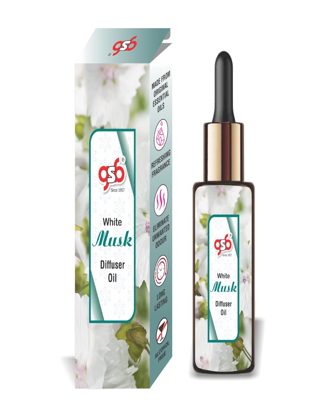 

GSB Transparent White Musk Diffuser Oil - 15 ml