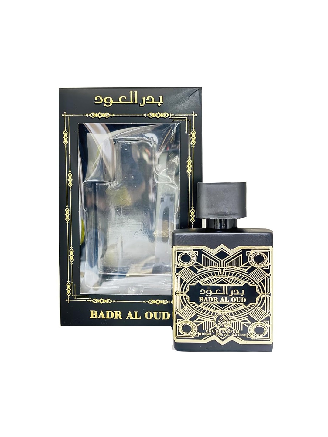 

Al-Fakhr Perfumes Badr Al Oud Long Lasting Eau De Parfum - 100 ml, Black