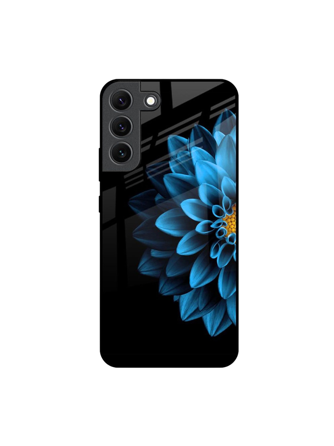 

QRIOH Floral Printed Samsung Galaxy S22 Back Case Mobile Accessories, Black