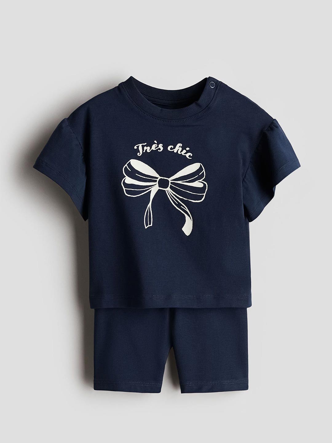 

H&M 2-Piece Cotton Jersey Set, Blue