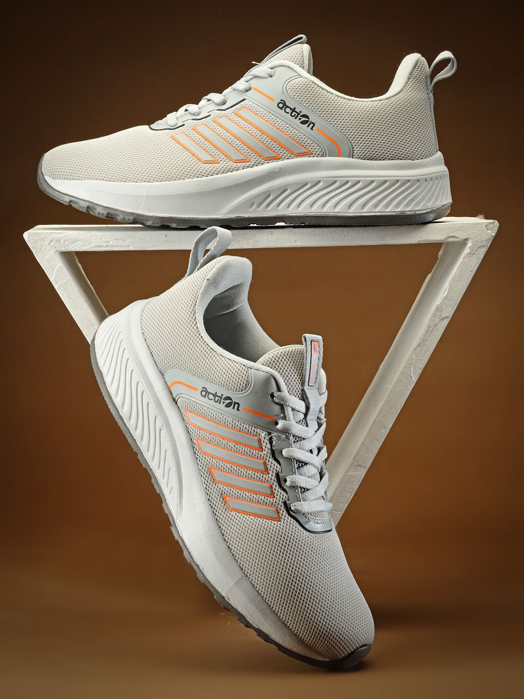 

Action Men Mesh Running Non-Marking Shoes, Grey