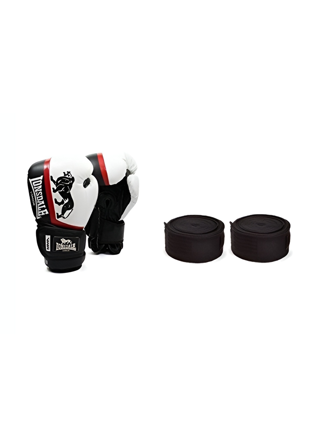 

FIREFLY Printed Lonsdale MMA Training Sparring Boxing Gloves, White
