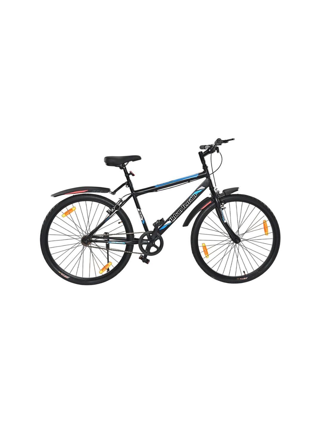 

URBAN TERRAIN Blue Bigshot Steel Frame 26T Single Speed Mountain Bike