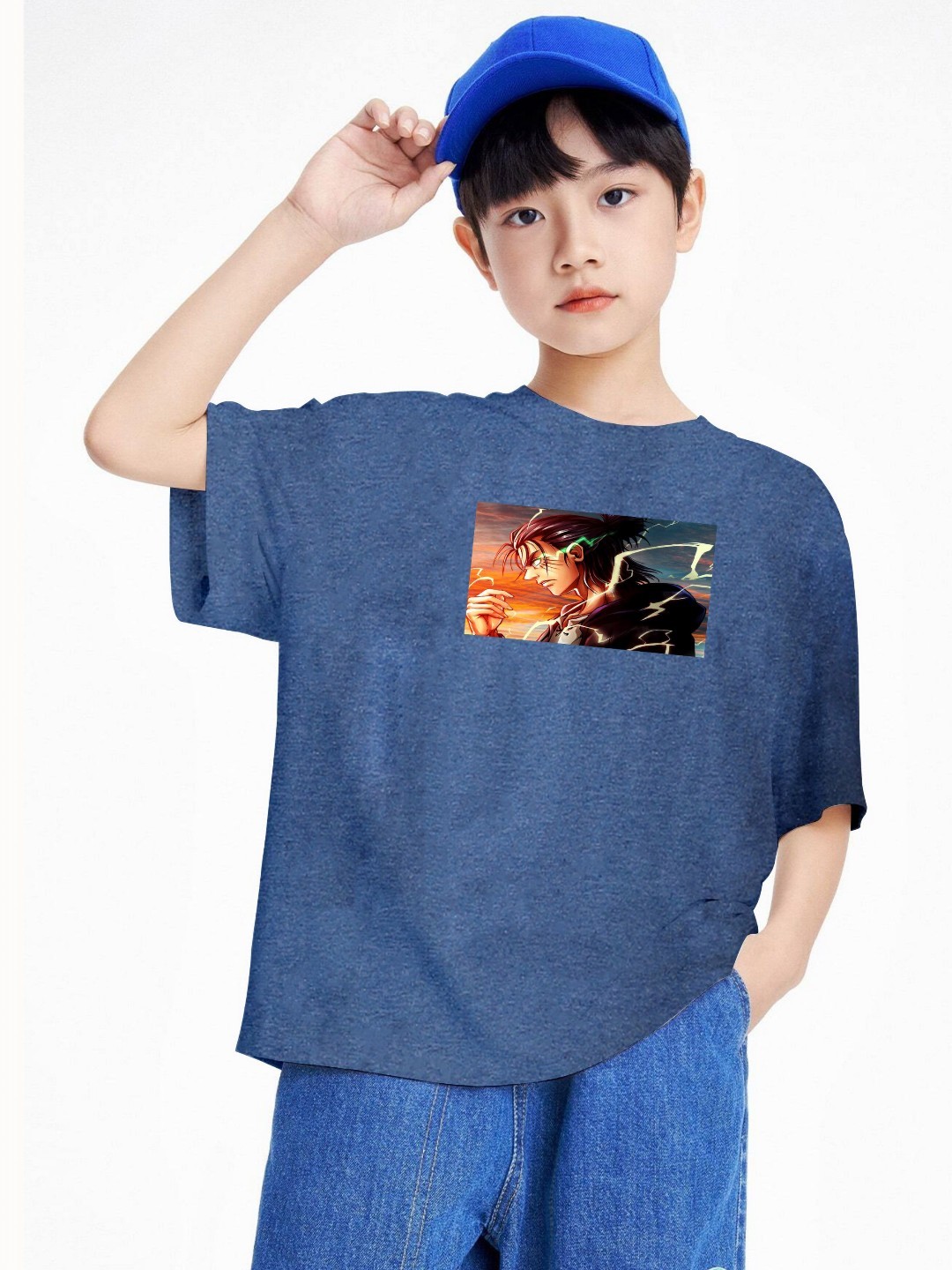 

BAESD Boys Printed T-shirt, Blue
