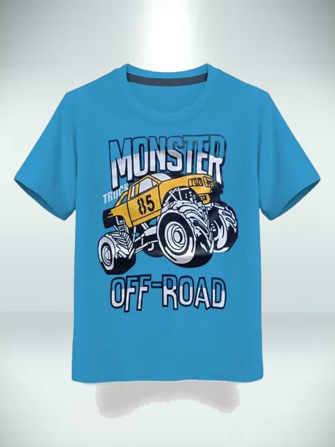 

CUTE TREND Boys Biker Printed Applique T-shirt, Na