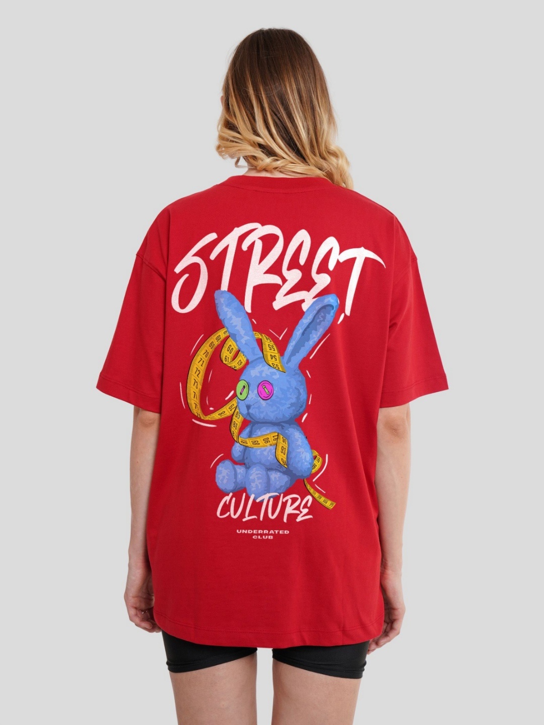 

Underrated Club Women Printed Bio Finish T-Shirt, Red