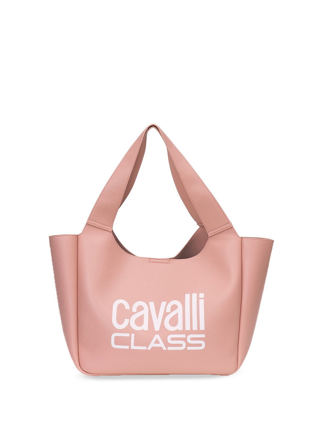 

Cavalli Class Shopper Tote Bag with Applique, Pink