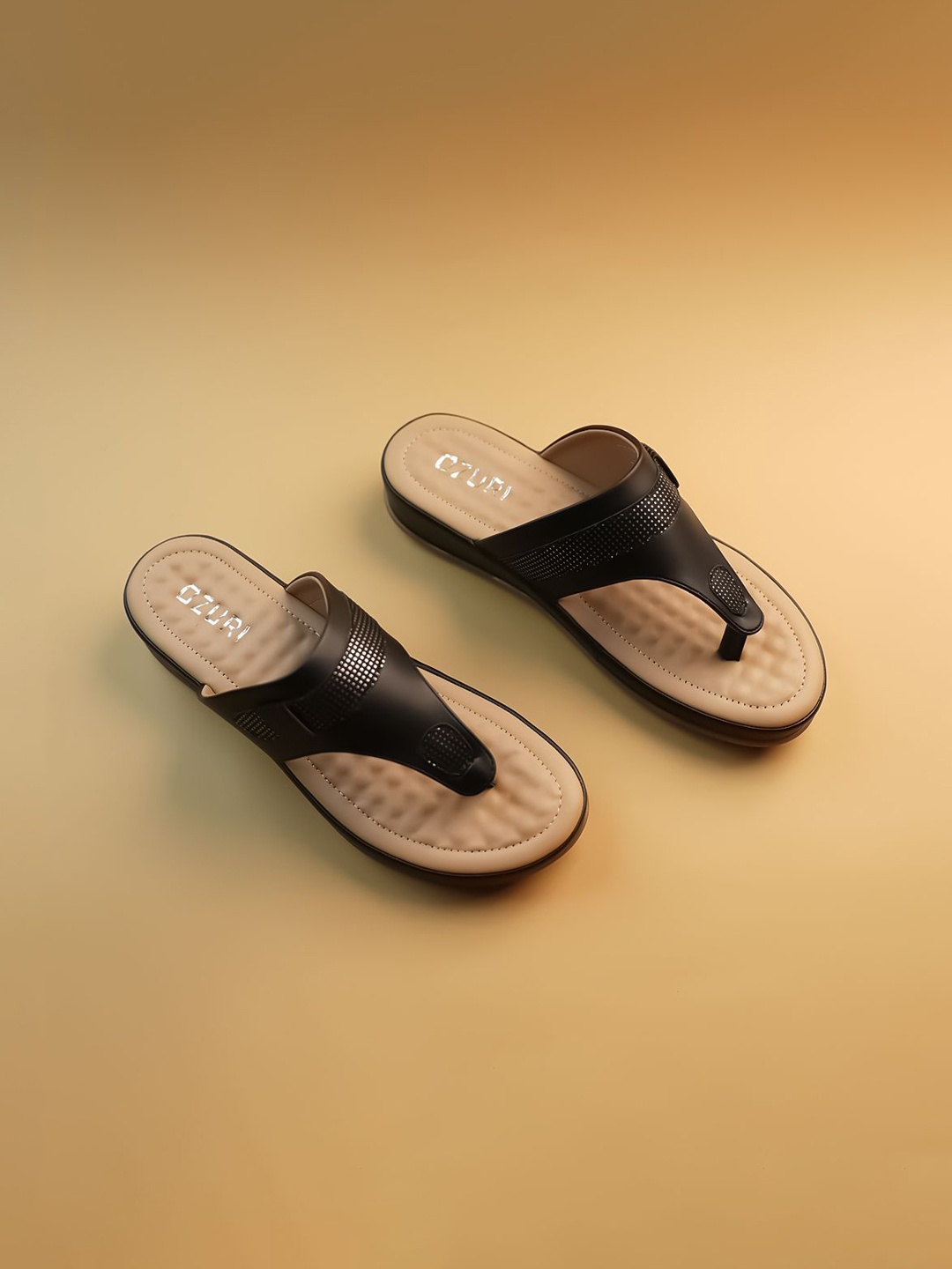 

Ozuri Women T-Strap Flats, Black