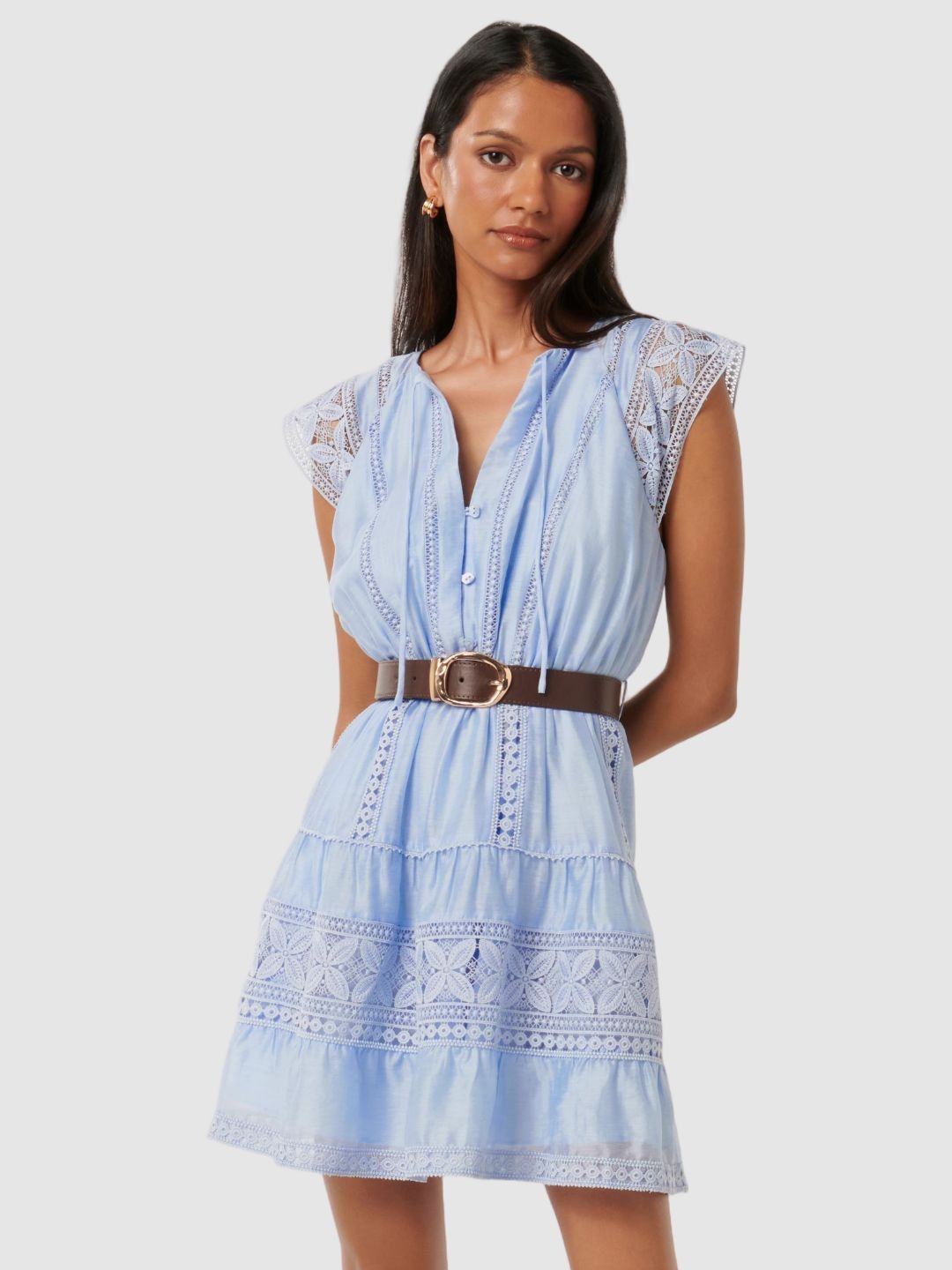 

Forever New A-Line Mini Dress, Blue