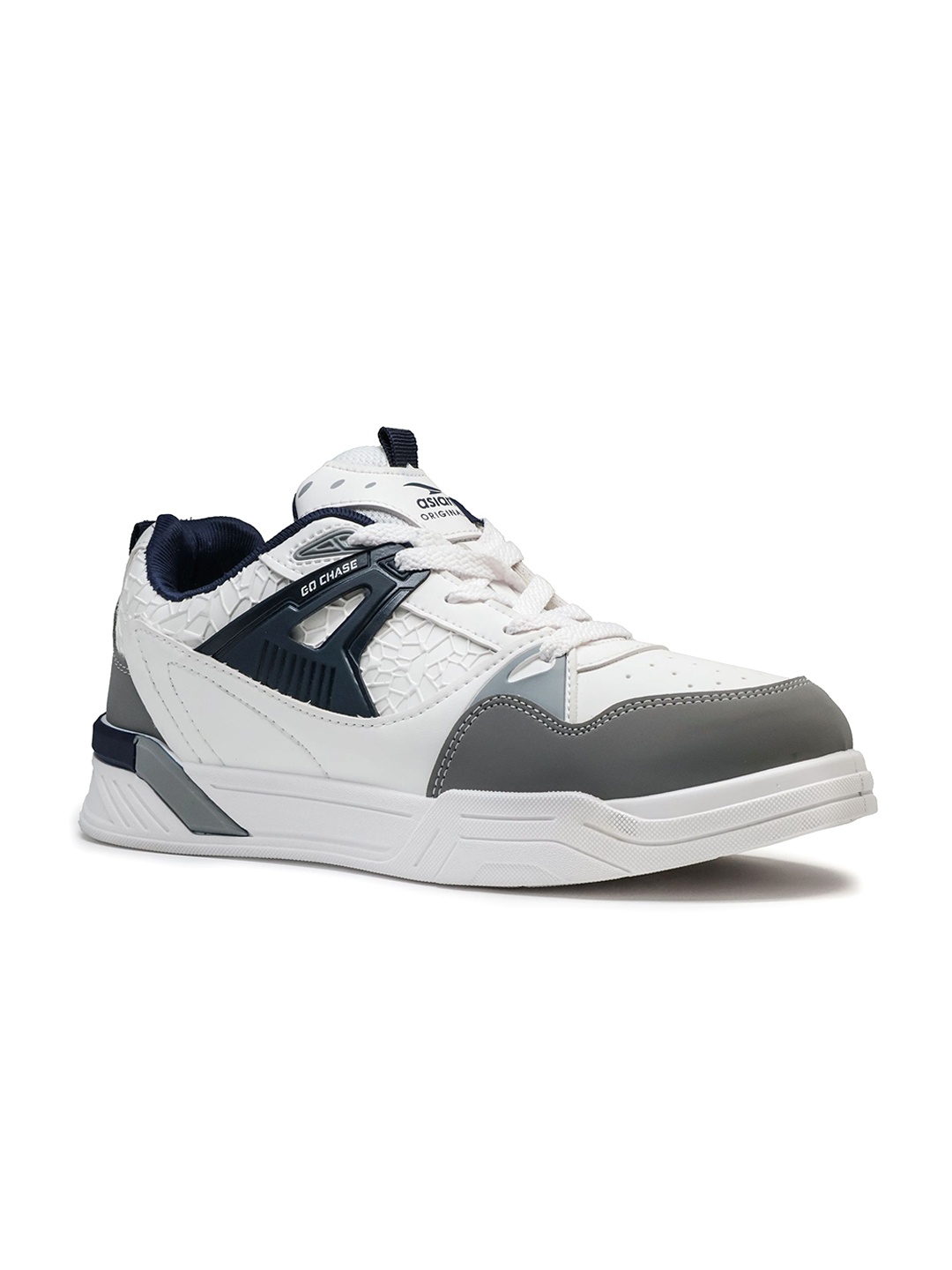 

ASIAN Men Colourblocked Sneakers, White