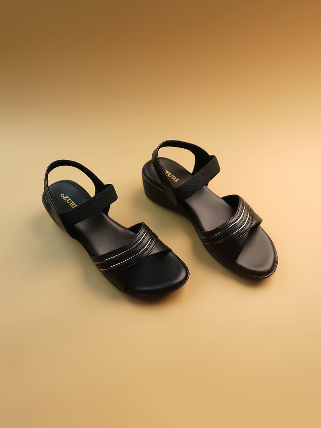 

Ozuri Party Wedge Sandals, Black