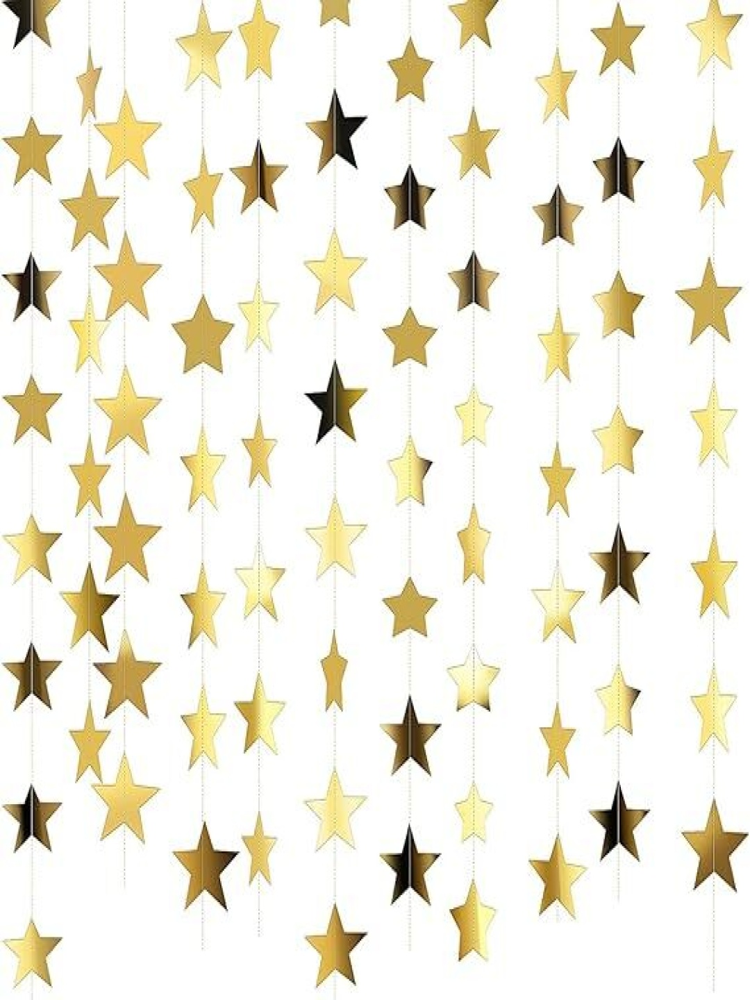 

Special You Yellow 3 Pieces Stars Decoration Items, Gold