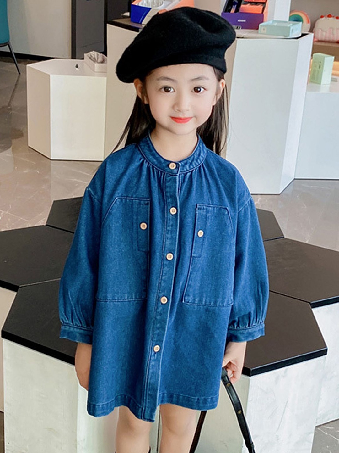 

LULU & SKY Shirt Dress, Blue