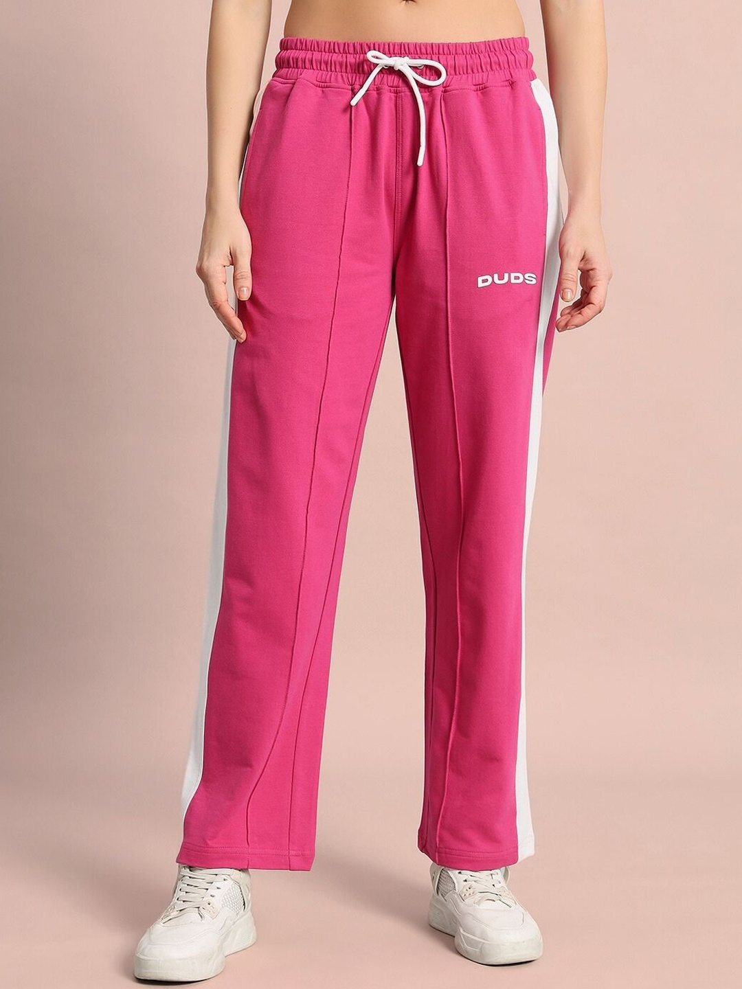 

WEARDUDS Women Mid Rise Track Pant, Pink