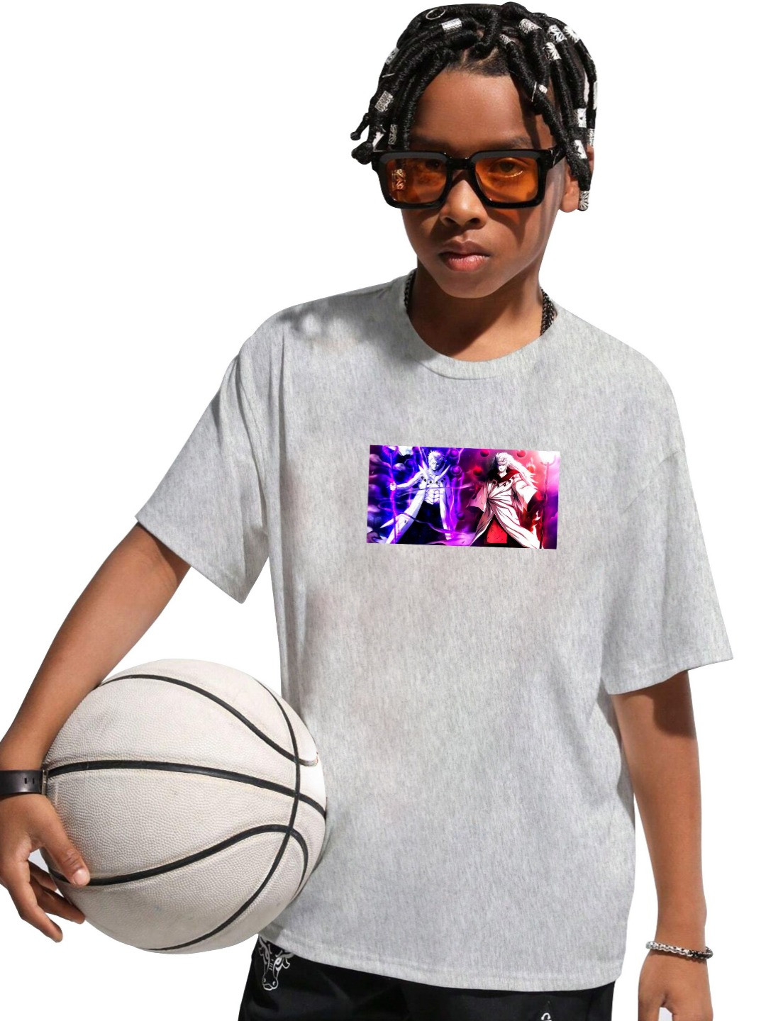 

MODARUE Boys Printed T-shirt, Grey