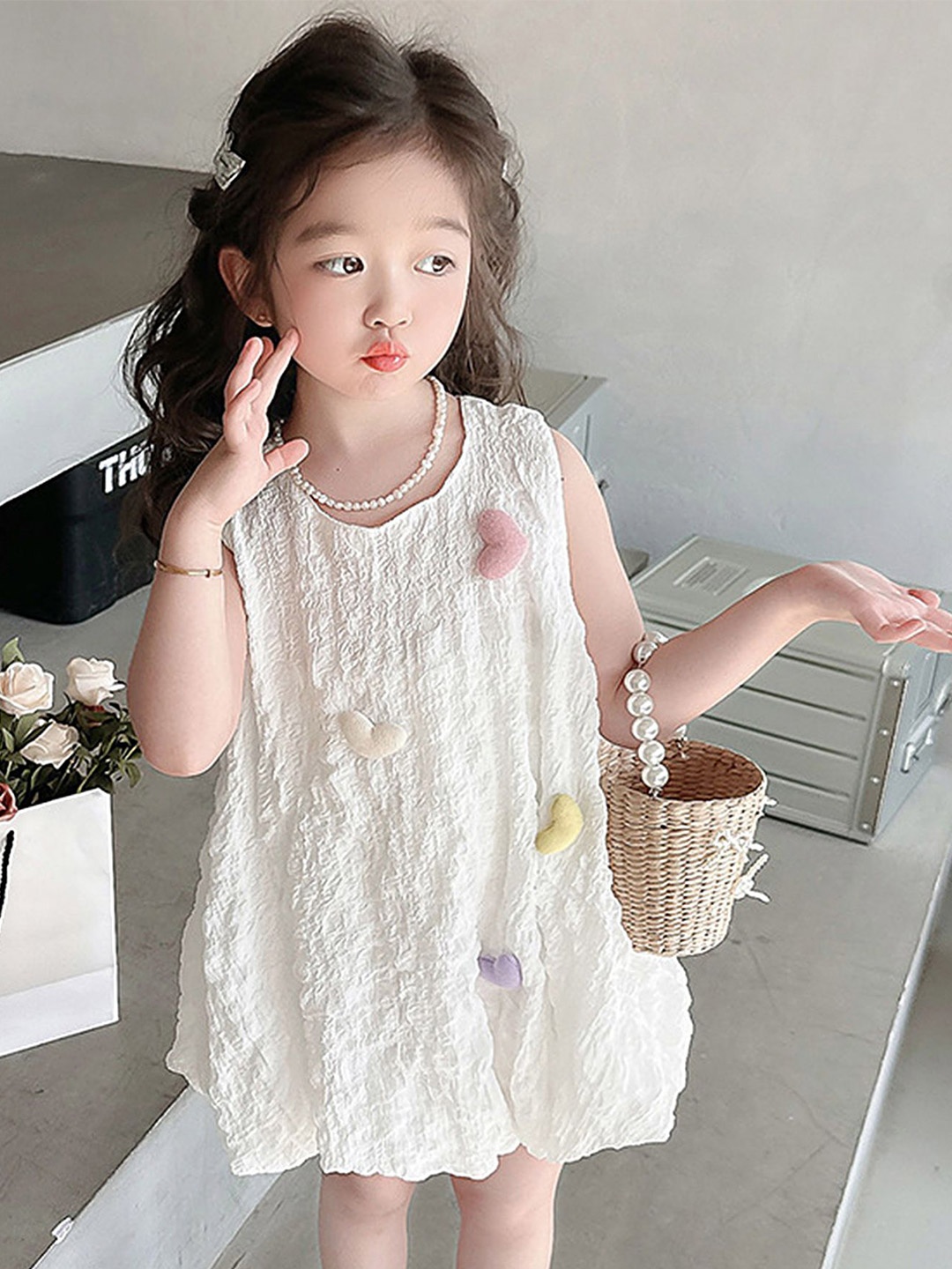 

LULU & SKY A-Line Dress, White