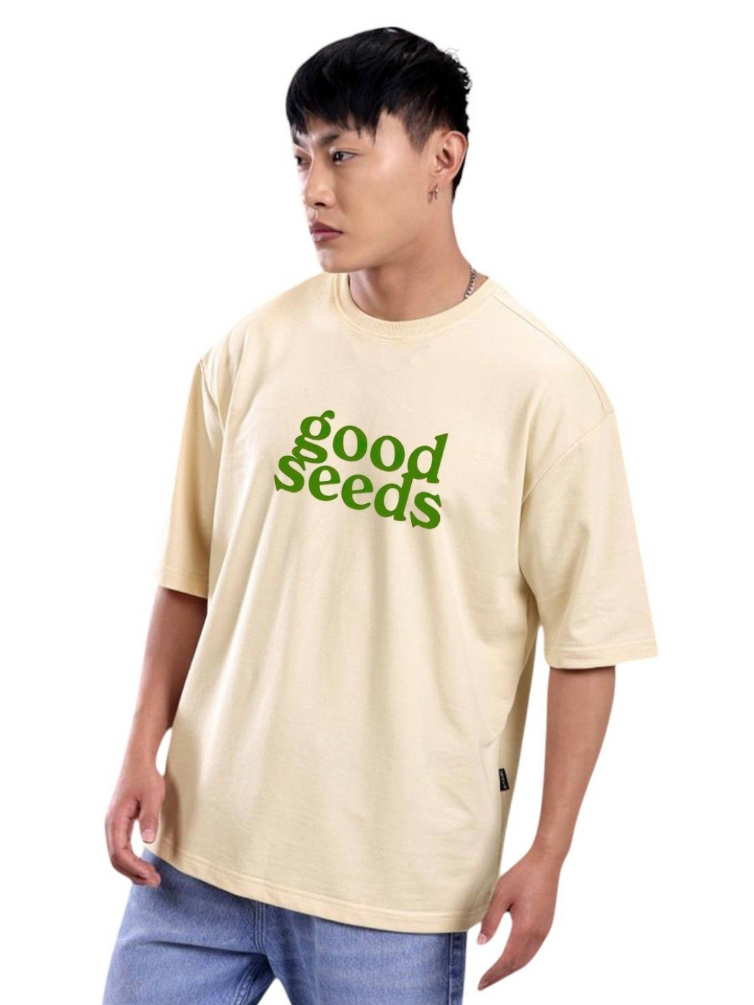 

Billion Men Printed T-shirt, Cream