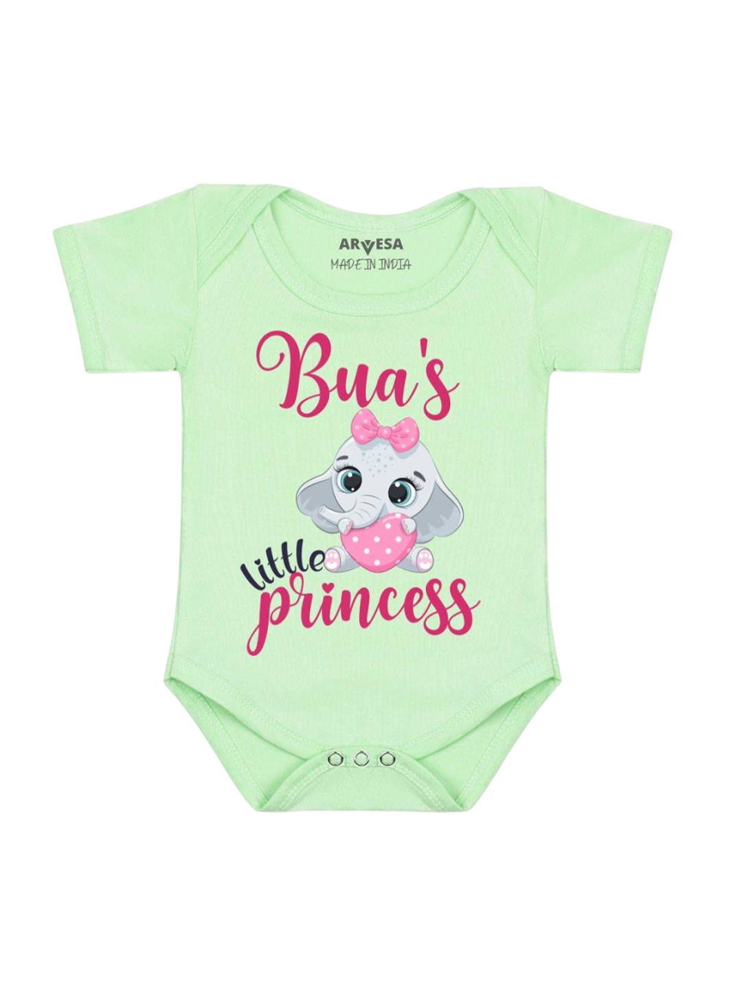 

Arvesa Women Bua Little Princess Printed Romper, Green